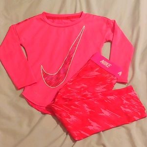 Girls nike athletic track suit